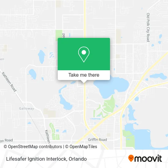 Lifesafer Ignition Interlock map