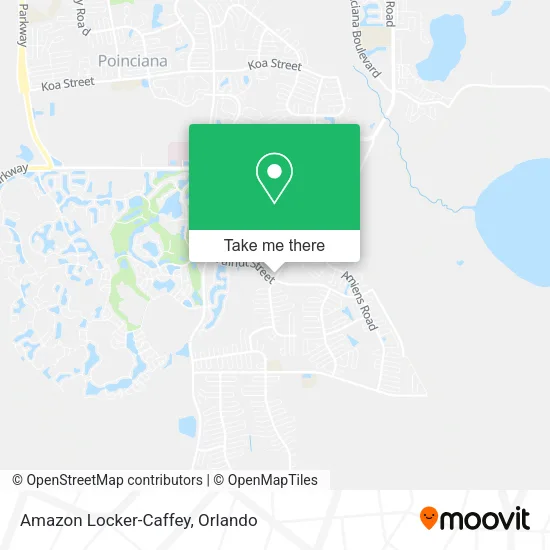 Amazon Locker-Caffey map