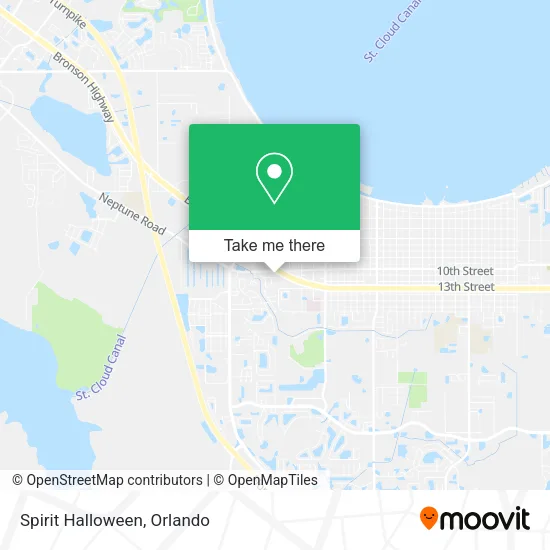 Mapa de Spirit Halloween