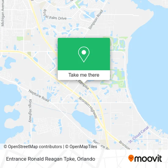 Mapa de Entrance Ronald Reagan Tpke