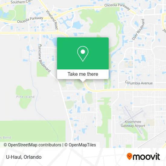 U-Haul map