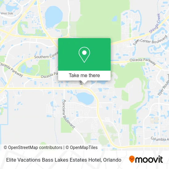 Elite Vacations Bass Lakes Estates Hotel map