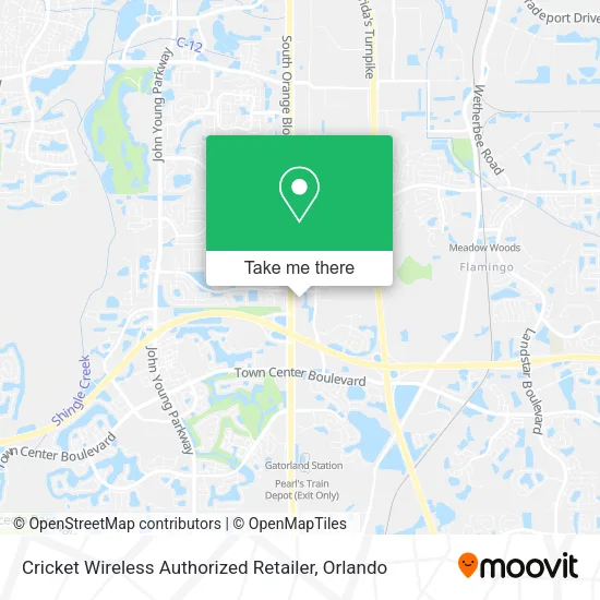 Mapa de Cricket Wireless Authorized Retailer