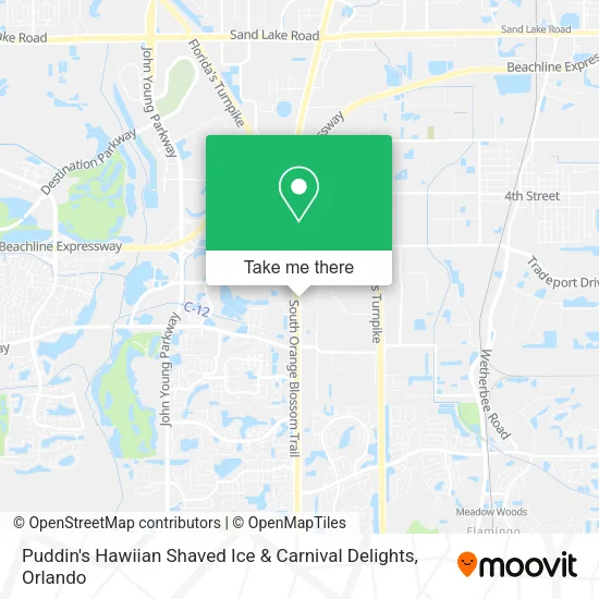 Mapa de Puddin's Hawiian Shaved Ice & Carnival Delights