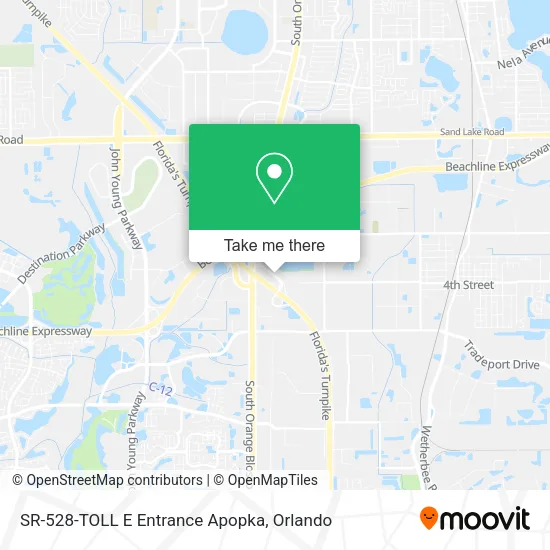 Mapa de SR-528-TOLL E Entrance Apopka