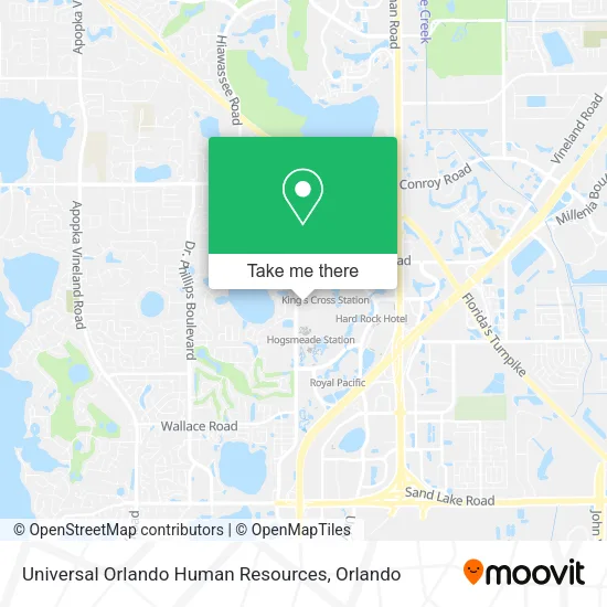 Mapa de Universal Orlando Human Resources