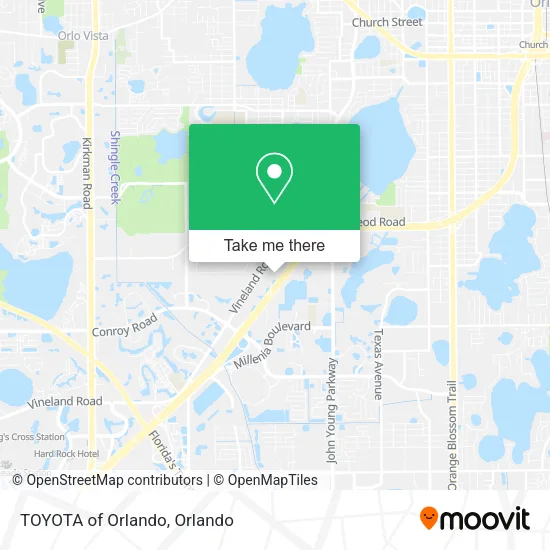 Mapa de TOYOTA of Orlando