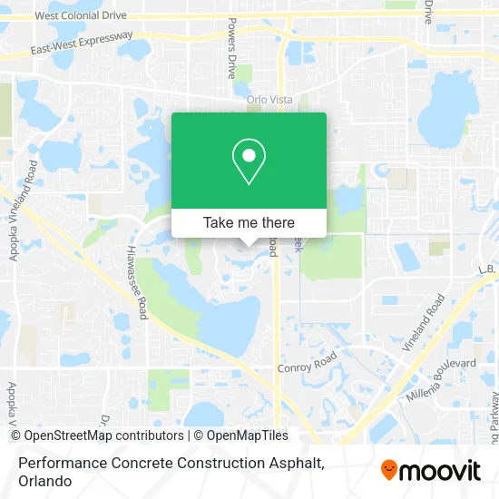 Mapa de Performance Concrete Construction Asphalt