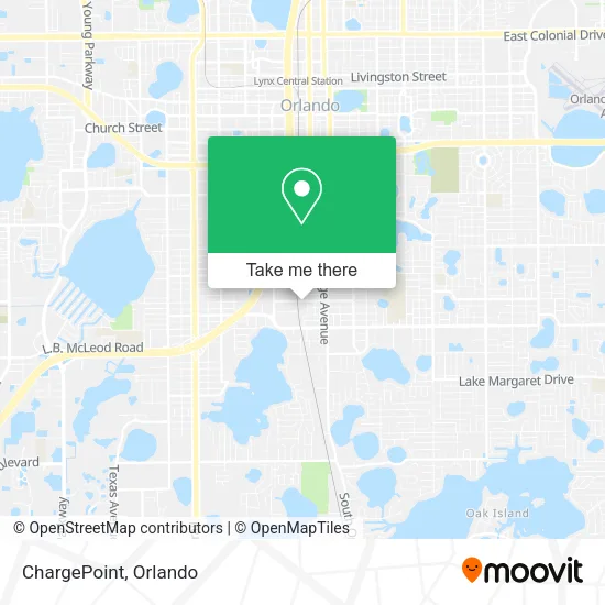 Mapa de ChargePoint