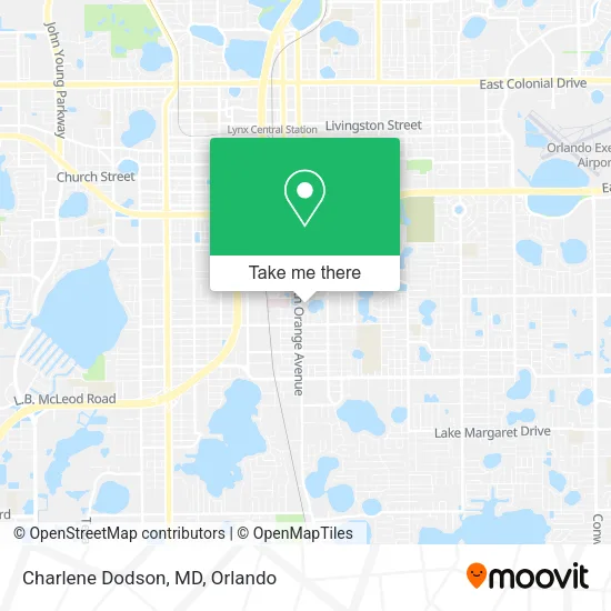 Mapa de Charlene Dodson, MD
