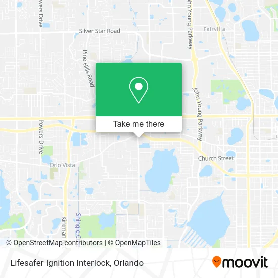 Lifesafer Ignition Interlock map
