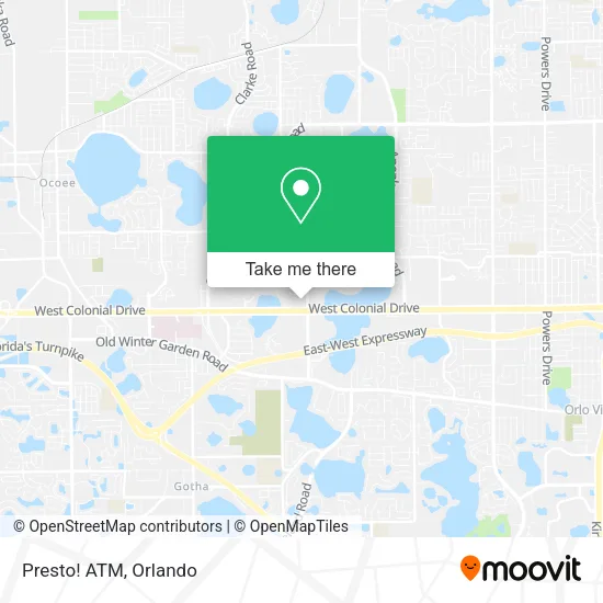Presto! ATM map