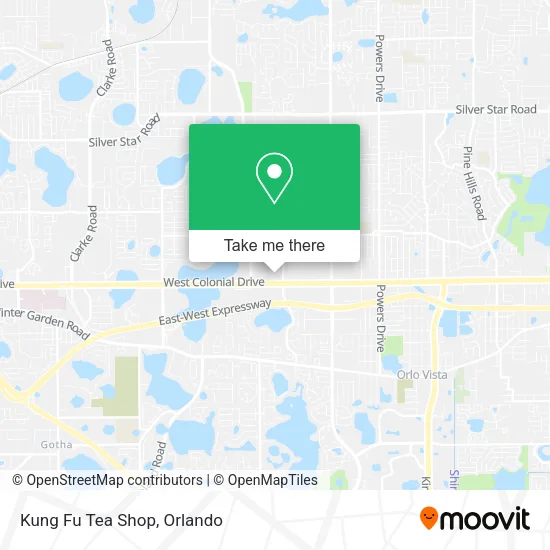 Kung Fu Tea Shop map