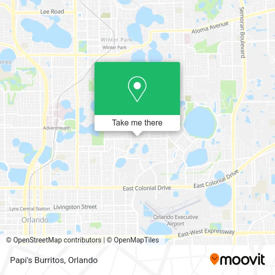 Mapa de Papi's Burritos