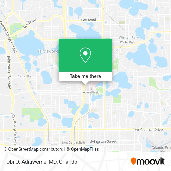 Obi O. Adigweme, MD map