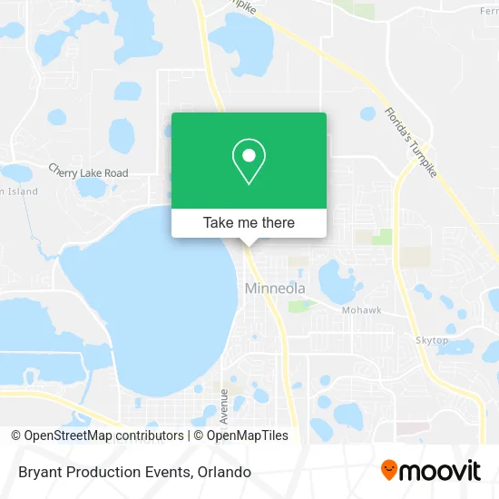 Bryant Production Events map