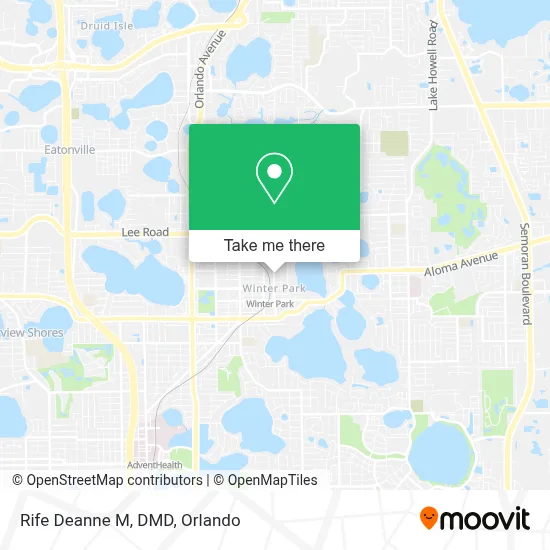 Rife Deanne M, DMD map