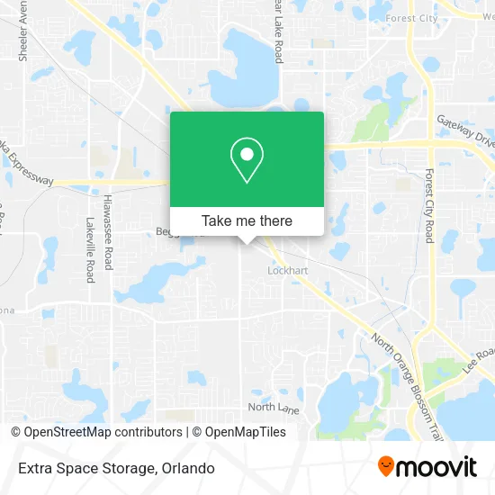 Extra Space Storage map