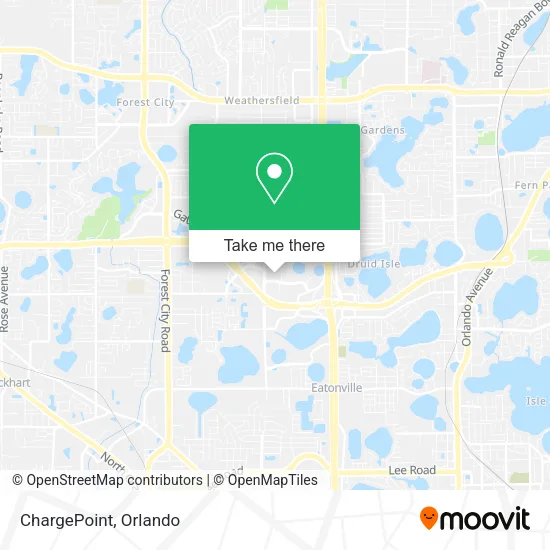 Mapa de ChargePoint