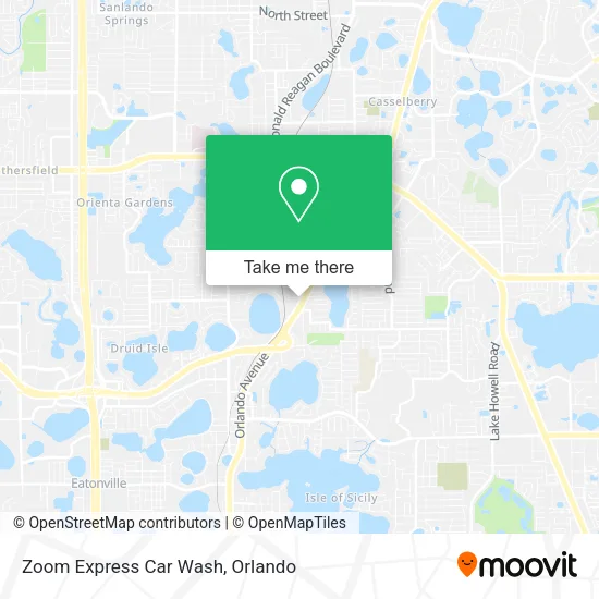 Mapa de Zoom Express Car Wash