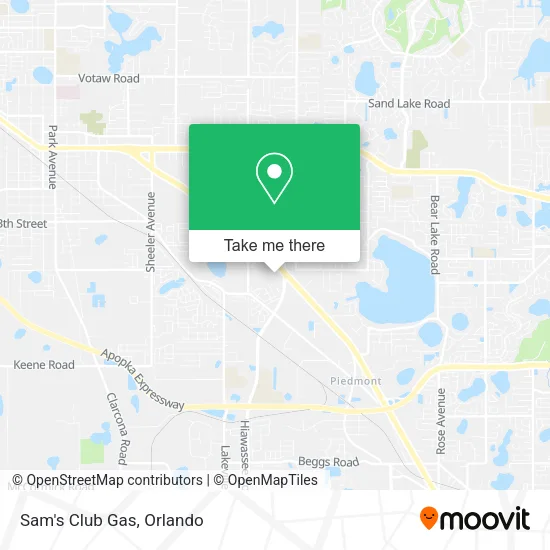 Sam's Club Gas map