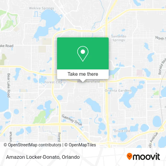Mapa de Amazon Locker-Donato