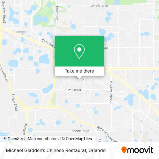 Michael Gladden's Chinese Restaurat map