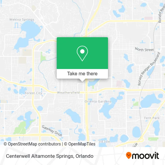 Mapa de Centerwell Altamonte Springs