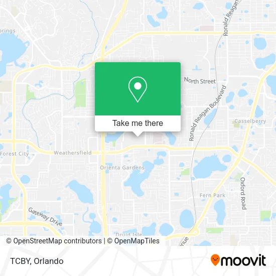 TCBY map