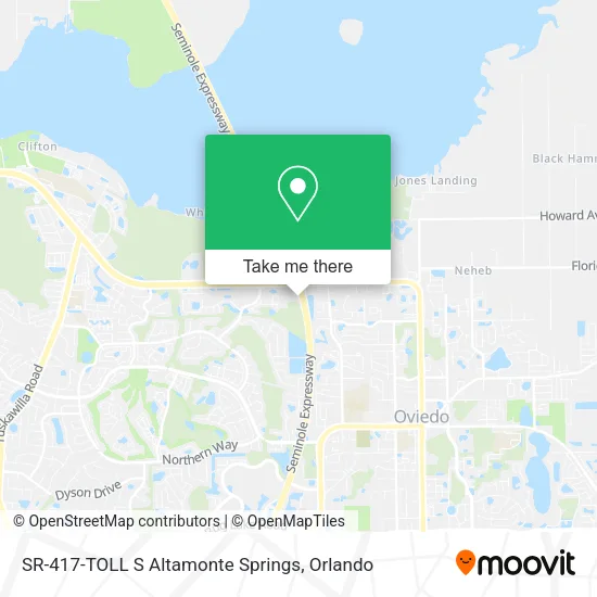 SR-417-TOLL S Altamonte Springs map