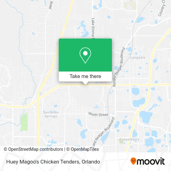 Huey Magoo's Chicken Tenders map