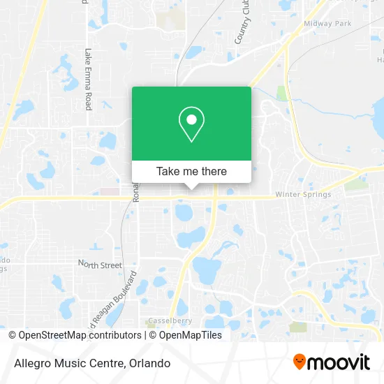 Mapa de Allegro Music Centre
