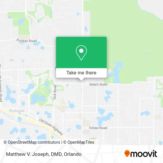 Mapa de Matthew V. Joseph, DMD