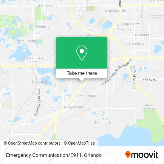 Mapa de Emergency Communication/E911
