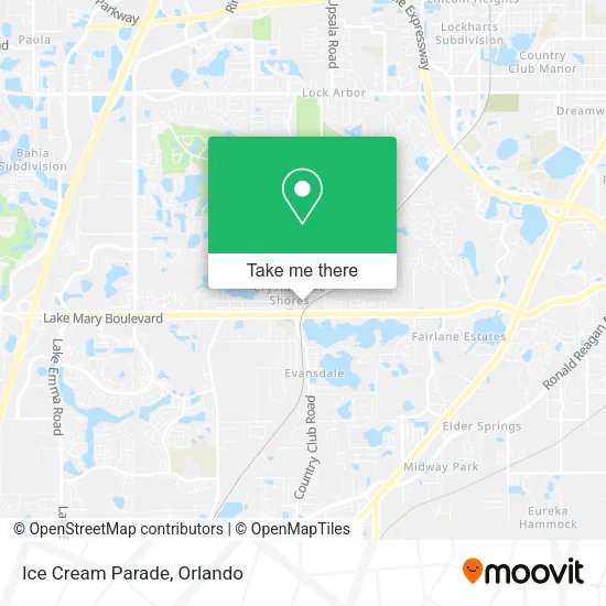 Mapa de Ice Cream Parade