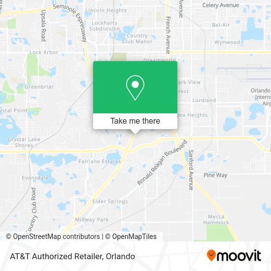Mapa de AT&T Authorized Retailer