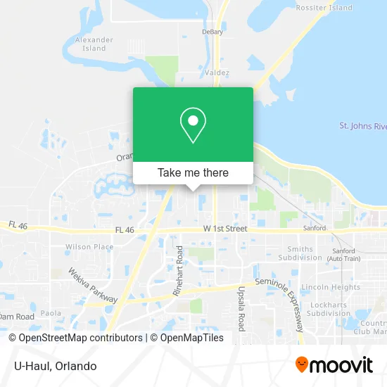 U-Haul map