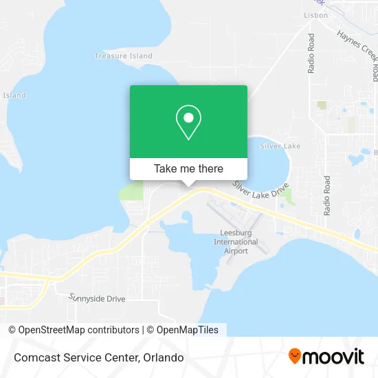 Comcast Service Center map