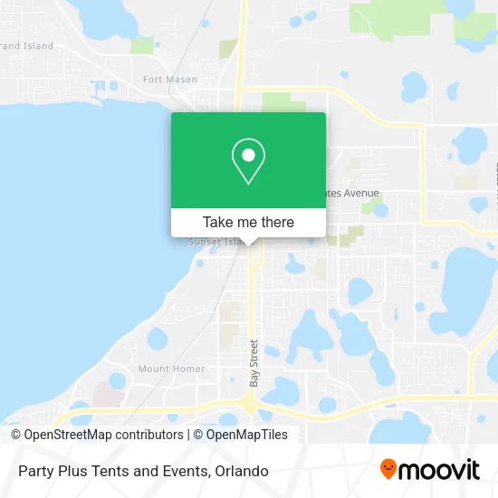 Party Plus Tents and Events map