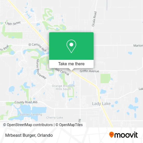 Mapa de Mrbeast Burger