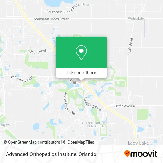 Advanced Orthopedics Institute map