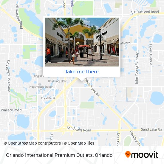 Mapa de Orlando International Premium Outlets