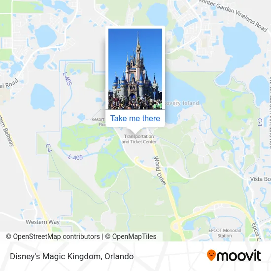 Mapa de Disney's Magic Kingdom