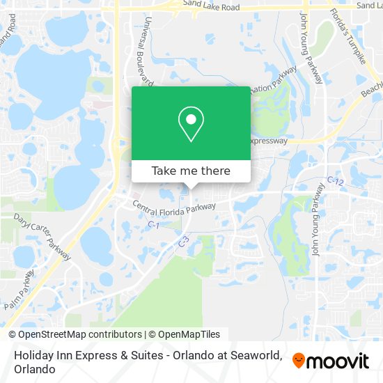 Holiday Inn Express & Suites - Orlando at Seaworld map
