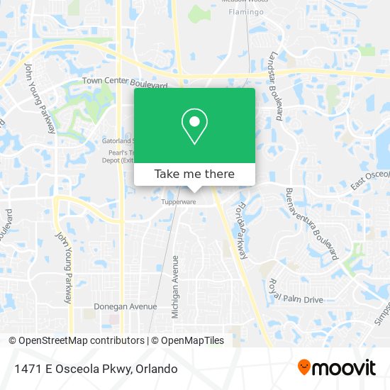 Mapa de 1471 E Osceola Pkwy