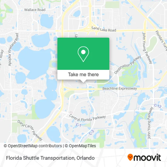 Mapa de Florida Shuttle Transportation