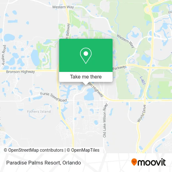 Mapa de Paradise Palms Resort