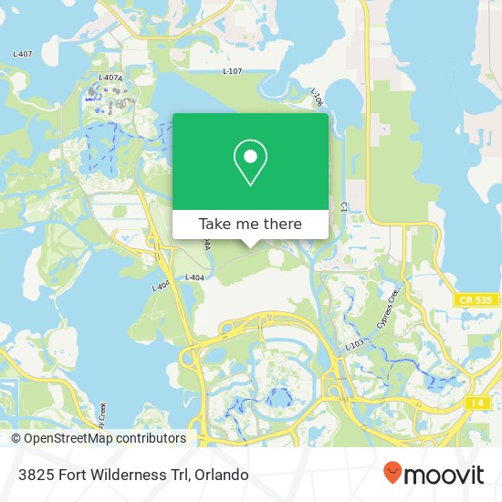 3825 Fort Wilderness Trl map