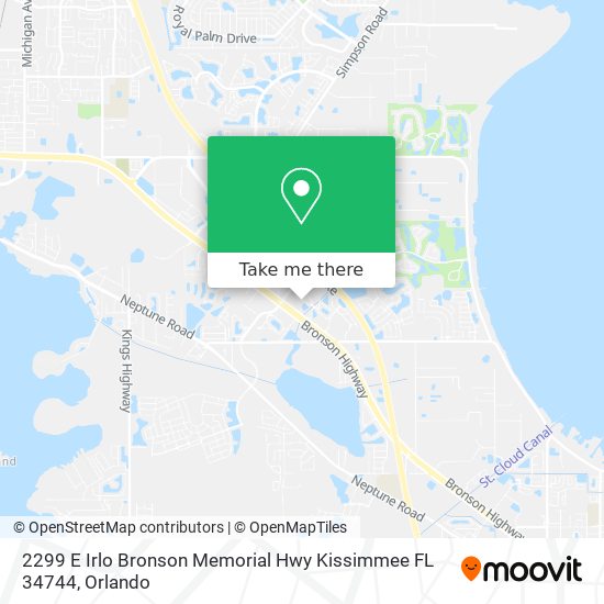 2299 E Irlo Bronson Memorial Hwy Kissimmee FL 34744 map