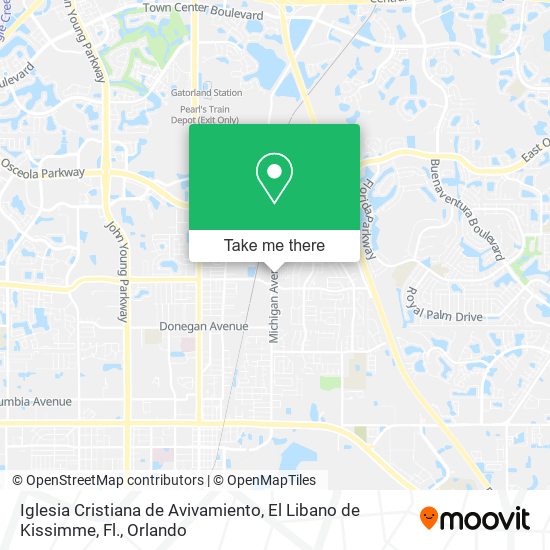 Iglesia Cristiana de Avivamiento, El Libano de Kissimme, Fl. map